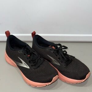 Brooks Black and Coral Running Shoes